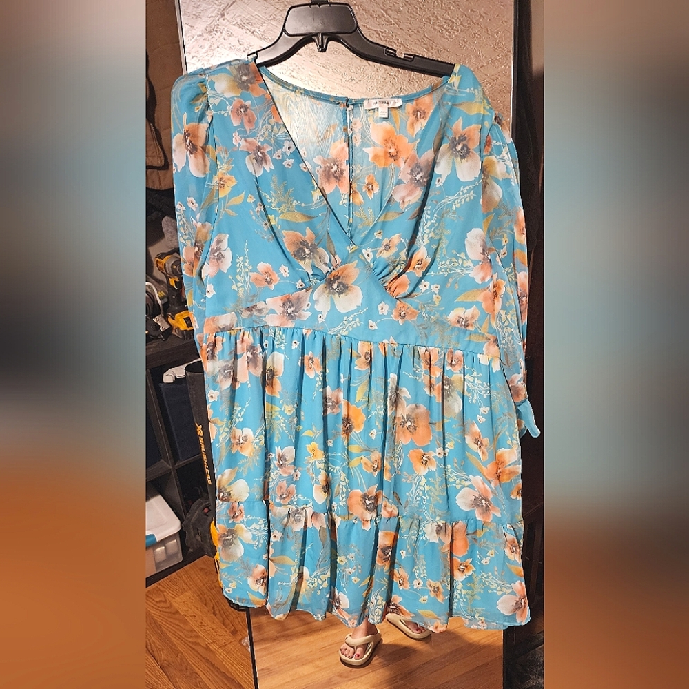 Plus Size Floral Dress